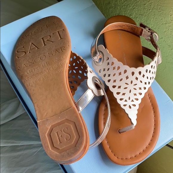 FRANCO SARTO Sandals used once very comfy Size 6.5 - Picture 2 of 8